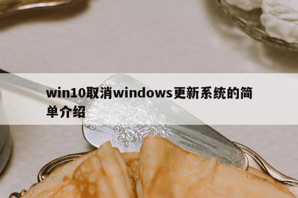 win10取消windows更新系统的简单介绍