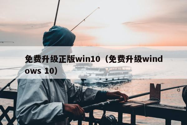 免费升级正版win10（免费升级windows 10）