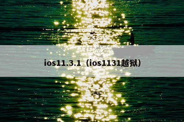 ios11.3.1（ios1131越狱）