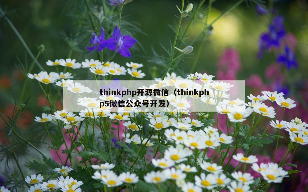 thinkphp开源微信（thinkphp5微信公众号开发）