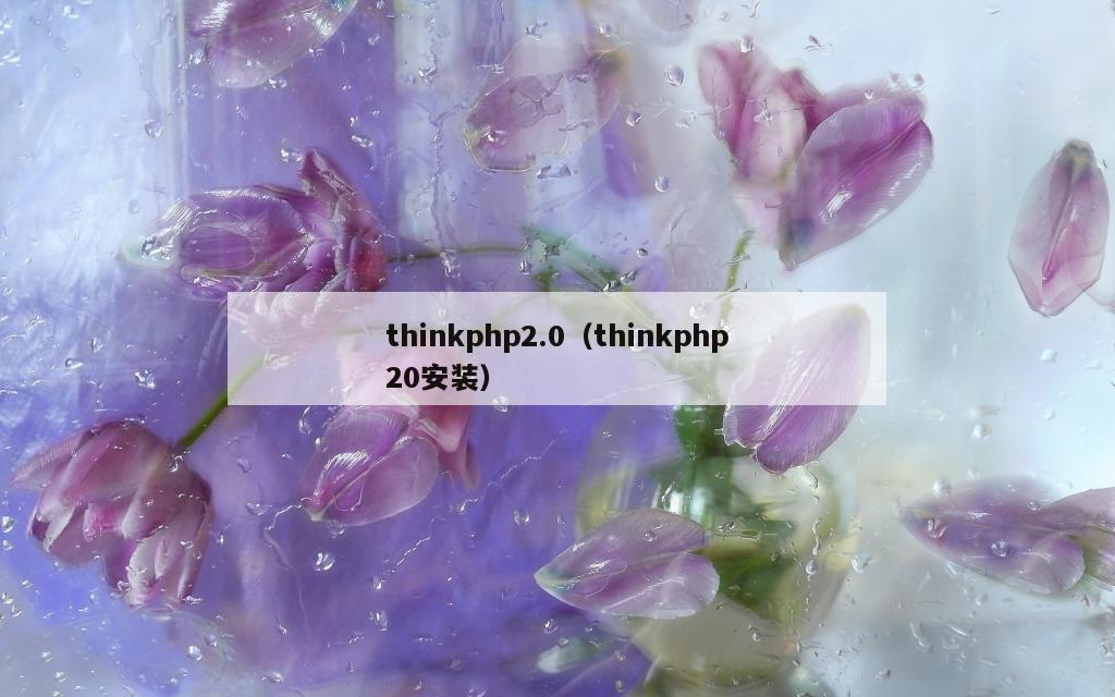 thinkphp2.0（thinkphp20安装）