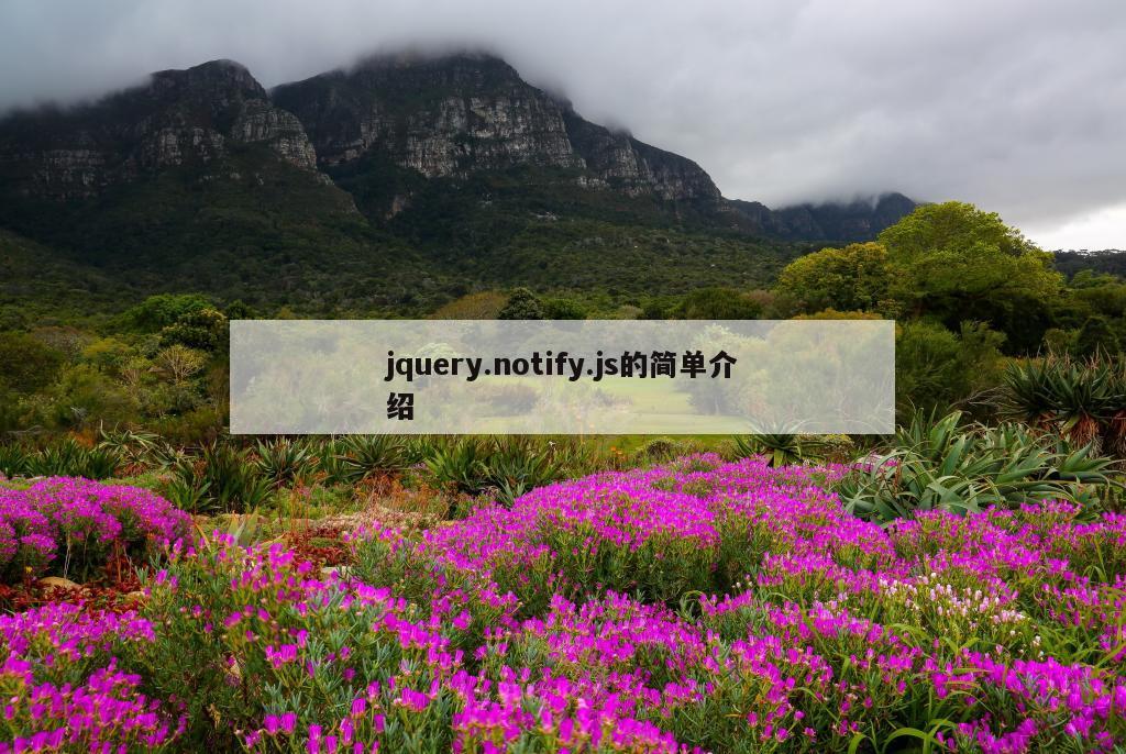 jquery.notify.js的简单介绍