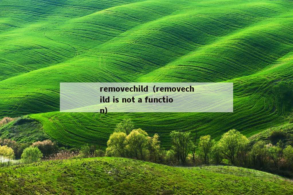 removechild（removechild is not a function）