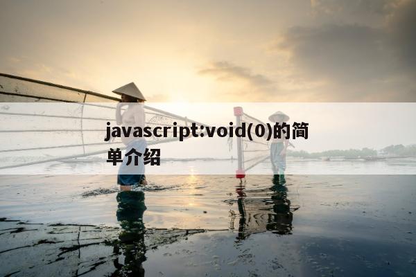 javascript:void(0)的简单介绍