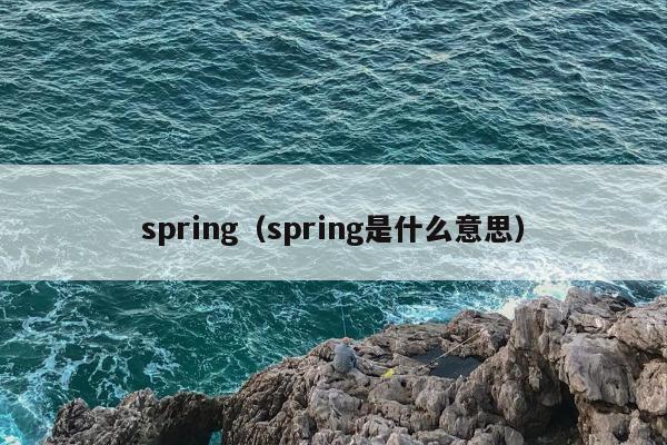 spring（spring是什么意思）