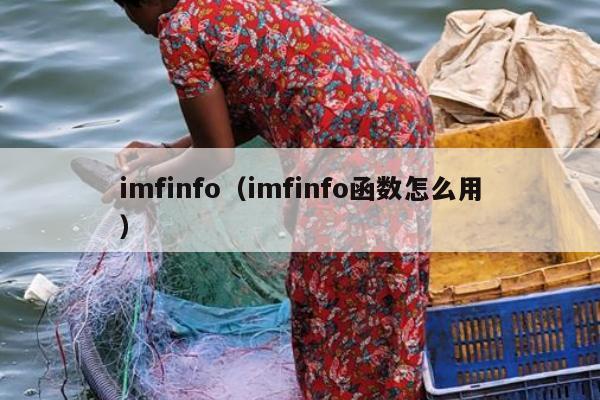 imfinfo（imfinfo函数怎么用）