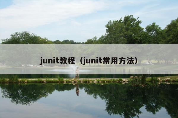 junit教程（junit常用方法）